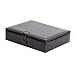 Mele & Co. Carson Men's Dresser Top Valet (Black Faux Leather)