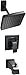 Pfister G89-8DFB Kenzo 1-Handle Tub and Shower Trim, Black