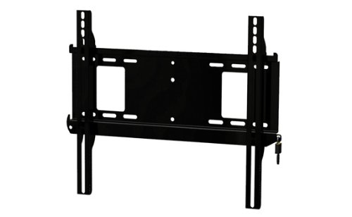 Peerless Flat-to-Wall Security Locking Mount for 32-60-Inch Display - Black