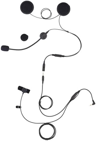MotoComm RS-2 LidSquid Helmet Communication Headset (With Remote Push-To-Talk Switch for Handheld Two Way Motorola GMRS Radios (MR-350, MS-350, etc.)),1 Pack