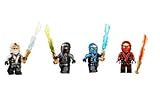 LEGO Ninjago Final Battle Kimono Ninja's set of 4 - Cole, Jay, Kai, Zane minifigures (Each with Elemental Sword)