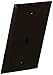 Morris 80012 Single RJ11 4 Conductor Phone Jack Wall Plate, Brown