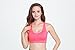 Women’s Seamless Racerback Sports Bras with Removable Cups High Impact Yoga Bra (Large, Hot Pink)