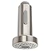 Angle Simple Kitchen Sink Sprayer Replacement, Faucet Head Attachment, Stream and Spray Mode, Brushed Nickel