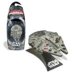TITANIUM SERIES STAR WARS 3INCH VEHICLES - BATTLE RAVAGED M.FALCON