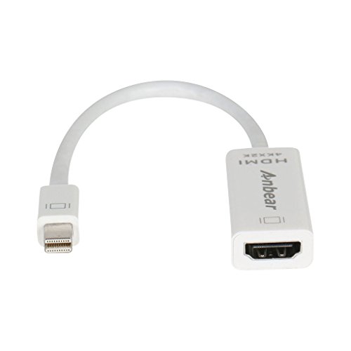 Anbear Mini Display port V1.2 to HDMI 4Kx2K Adapter Thunderbolt Port to HDMI(Male to Female) Converter