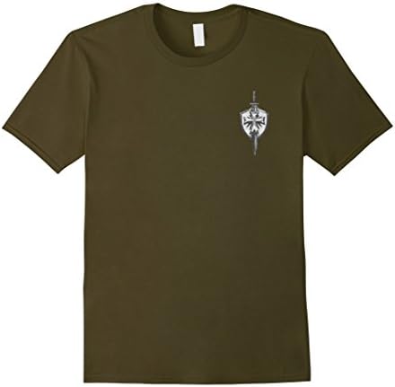 Men's The Crusader T Shirt - I Fear No Evil - Knights Templar XL Olive