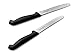 Culina Tomato Knife Set of 2. Extra Sharp German Steel Blade –BLK Color Handle