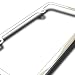 Slim Chrome Steel License Plate Frame with 2 Holes
