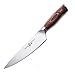 TUO Chef Knife, 8 inch Sharp Kitchen Knife with Pakkawood Handle, High Carbon Steel, Professional for Chopping & Dicing, Gift Box - Fiery Phoenix Series