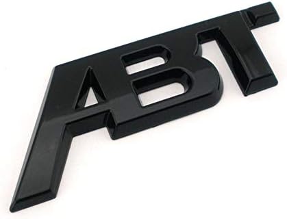 Bettway Auto Emblem Stickers - 3D ABS Material Car Side Fender Badge Sticker/Tial Emblem Stciker for VW CC Polo Passat B5 Audi A4 A6 A8 Q3 Q5 Q7 Q8 RS3 RS4 RS5 RS7 etc (Black)