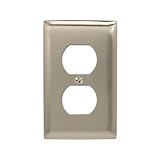 Amerelle 75DN Madison 1 Duplex Wallplate, Polished Nickel by Amerelle