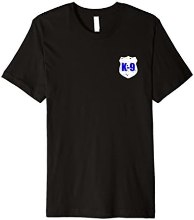 Men's Police K-9 Officer American Flag T-shirt Medium Black