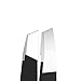 RUBEXX Precision Eyebrow Tweezers for Women Men Professional Stainless Steel Slant Tip Tweezers for Plucking Chin Facial Ingrown Hair Removal Anti Slip