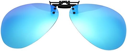 Clip On Aviator Sunglasses Unisex Polarized Driving Flip up Lenses UV400