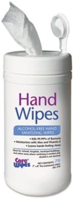 2Xl 470 Alcohol Free Hand Sanitizing Wipes 7 X 8 White