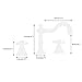 Beelee Deck Mounted Three Holes Double Handles Widespread Bathroom Sink Faucet, Oil Rubbed Bronze