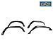 EAG JK Front + Rear Fender Flares with LED Turn Signal Lights Offroad Fit for 2007-2018 Jeep Wrangler