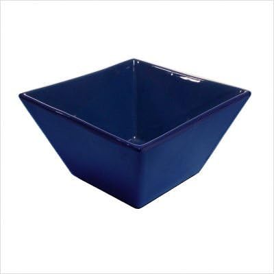 MammaRo Square Salad Bowl, 9-Inch by 9-Inch by 5.3-Inch, Apple