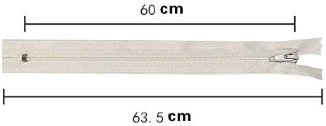 WKXFJJWZC 50pcs 23.6 Inch (60cm) Nylon Coil Zippers Bulk for Sewing Crafts (40 Color) (24inch-Pack of 50pcs) - Image 3