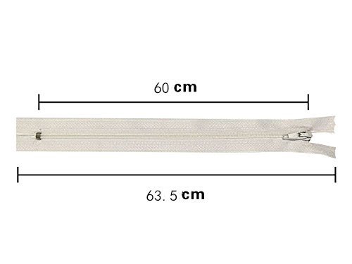 WKXFJJWZC 50pcs 24 Inch (60cm) Nylon Coil Zippers Bulk for Sewing Crafts 40 Color (24 inch)