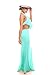 Young Aloud HALTER OPEN BACK MAXI DRESS S mint