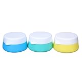 Mudder Silicone Cosmetic Containers Cream Jar with Sealed Lids, 3 Pieces (30 ml)