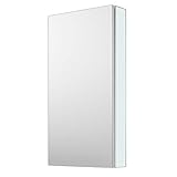Sunrosa Aluminum Bathroom Medicine Cabinet with