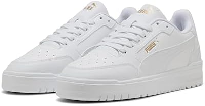 Sneaker Unisex Shuffle Downtown, Puma Bianco Puma Bianco Puma Oro, 43 EU