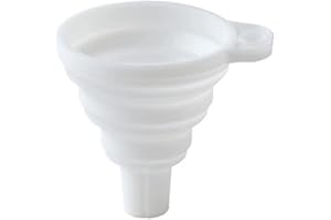 Silicone Folding Funnel Retractable Household Liquid Funnel Kitchen Gadget for Filling Bottle White Clever Treatment