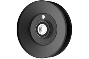 Phoenix Mfg. 5 Inch Dia 17mm Bore Steel V-Groove Idler Pulley Replacement for Exmark Toro 1-603805