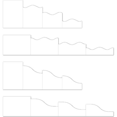 Heartfelt Creations 5 x 7 Foldout Cards - White - 444-2