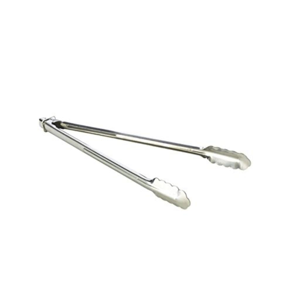 Genware NEV-HDT-16 Heavy Duty Stainless Steel All Purpose Tongs, 16"