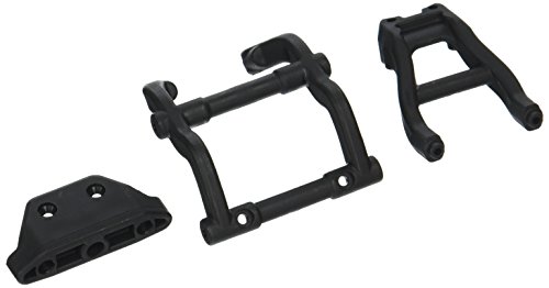 Traxxas 6777 Wheelie Bar Mount, Rear Skidplate (black)