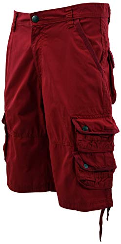 ChoiceApparel Mens Cargo Shorts (42, 333-Red) - Thumbnail 6