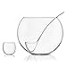 Libbey Selene Punch Bowl Set with 8 Punch Glasses, Punch Bowl and Ladle, Clear
