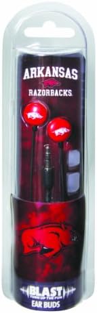 NCAA Arkansas Razorbacks Blast Earbud Headphones