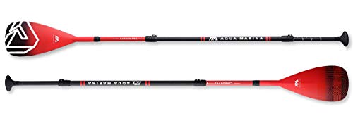 Aquamarina Unisex – Erwachsene Paddle Carbon Pro Paddel, Schwarz Rot, Uni