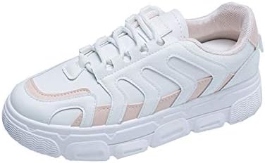 レディース 厚底靴 スニーカー レースアップ ローカット スポーツ 運動靴 レディース シューズ 軽量 通気性 ランニングシューズ ダンススニーカー かっこいい カップル靴 アウトドア 4cm ホワイト Teamdriven Us