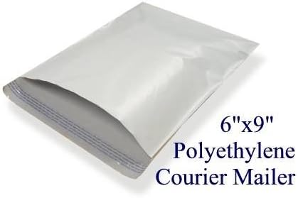 6.5x9" WHITE POLY MAILERS/BAGS/ENVELOPES - 100 qty