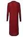 Doublju Soft Knit Thin Longline Open Front Cardigan For Women With Plus Size (Made In USA)