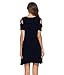 OYANUS Womens Dresses Summer Strappy Cold Shoulder Swing T-Shirt Loose Dress with Pockets Black L