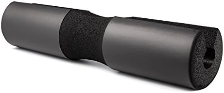 Nowus Squat Pad, Barbell Pad Cushion 18.75'' X 4'' for Squats, Lunges, Hip Thrusts, Neck &amp; Shoulder (Black)