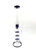 18mm joint Glass slide bowl With Three Blue Layer High-Grade Pipe Bottle By JUSTIN LEFEBVRE