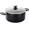 GreenPan-Casserole-Non-Stick-Toxin-Free-Ceramic-Casserole-Induction-Oven-Safe-Cookware-24-cm-Black GreenPan Cambridge Healthy Ceramic Non-Stick 24cm/4.9 Litre Stock Pot with Lid, PFAS-Free, Induction, Dishwasher Safe…
