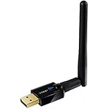 Wifi Adapter Wireless N Adapter 300Mbps 2.4GHz Wifi Usb with High Gain External Antenna for Windows 10/8.1/8/7/XP/Vista/Mac OS X 10.6-10.13- Installation Fast, Just 3 Minutes