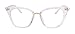 BEISON Womens Cat Eye Mod Fashion Eyeglasses Frame Clear Lens