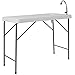 Flash Furniture 23”W x 45”L Granite White Plastic Folding Table with Sinkthumb 2