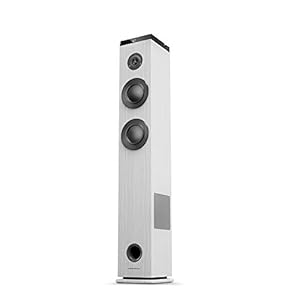 Energy Sistem Tower 5 g2 ivory (65 W, Bluetooth 5.0, True Wireless Stereo, FM-radio, USB/MicroSD MP3-speler, Audio-In…