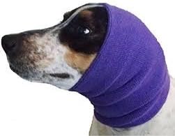 The Original Happy Hoodie for Dogs and Cats - the Grooming and Force Drying Miracle Tool for Anxiety Relief and Calming Dogs - Small Purple